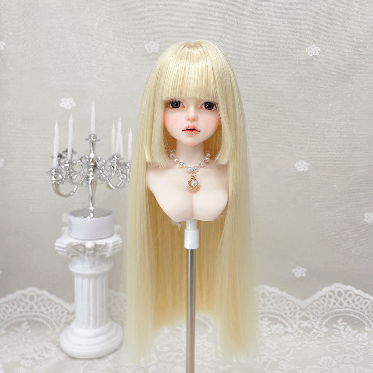 Queen Soft Silk With Bear Sister Bangs Cos Wig