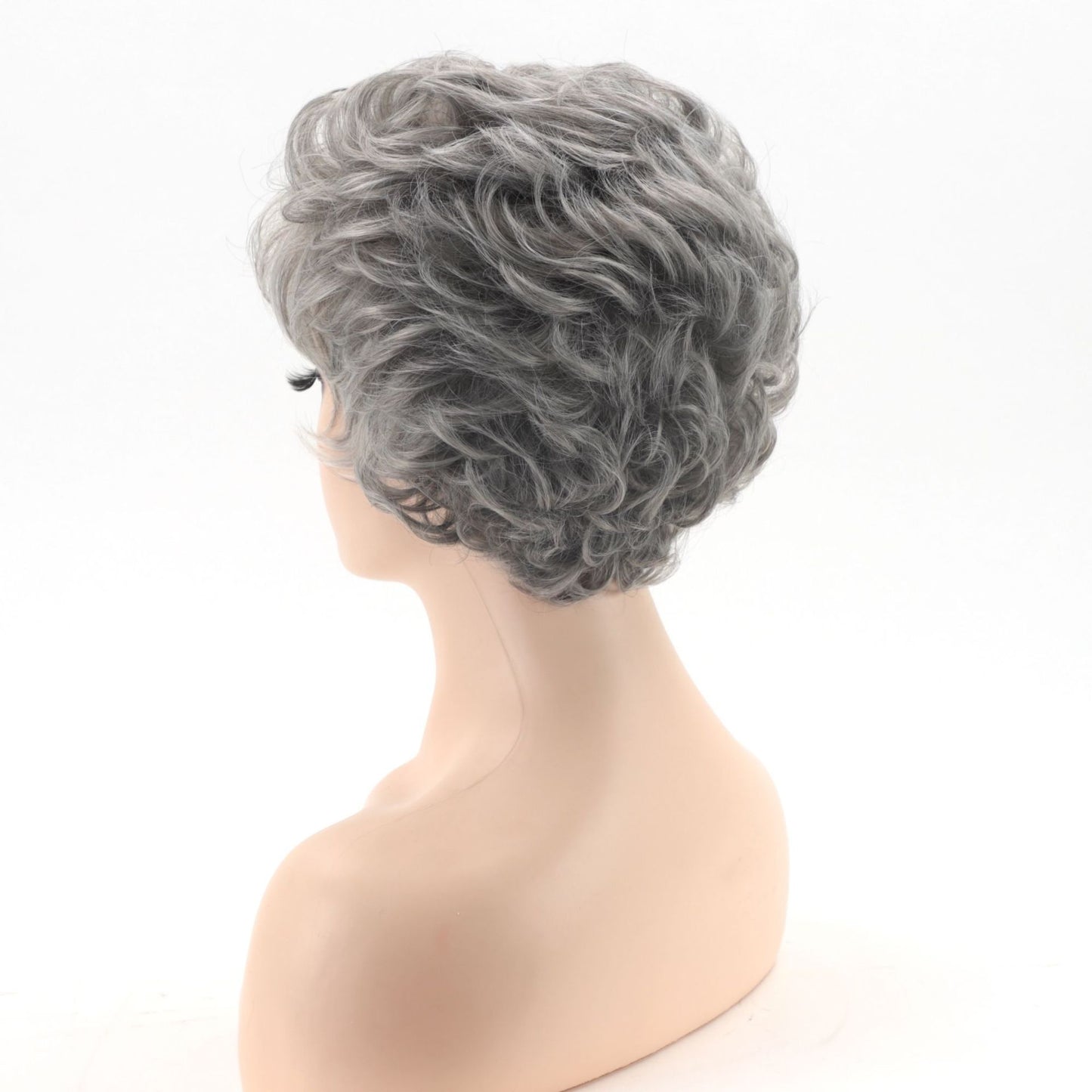 Women's Chemical Fiber High Temperature Head Cover Wig Short Curly Hair