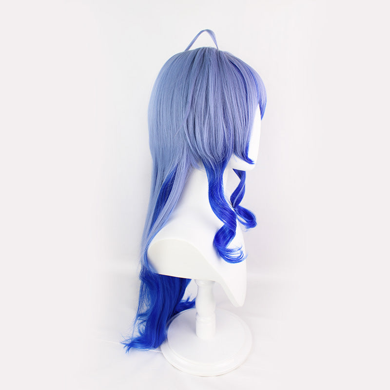 Beautiful Original God Sweet Rain Blue Gradient Long Hair Cos Wig