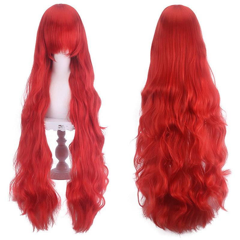 Anime Female Curly Hair Medium Fluffy Wig Long Curls