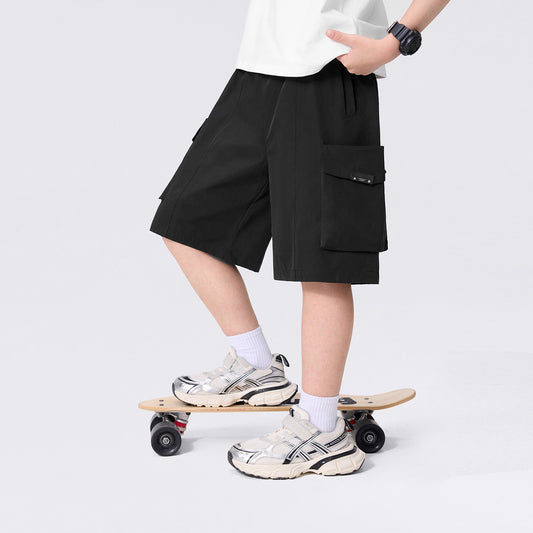 Children's Clothing Shorts Summer Thin Breathable Pirate Middle Big Children's Pants