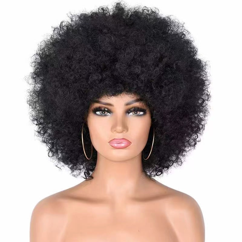 Classic Human Afro Original High Quality Wig Short Curly Hair