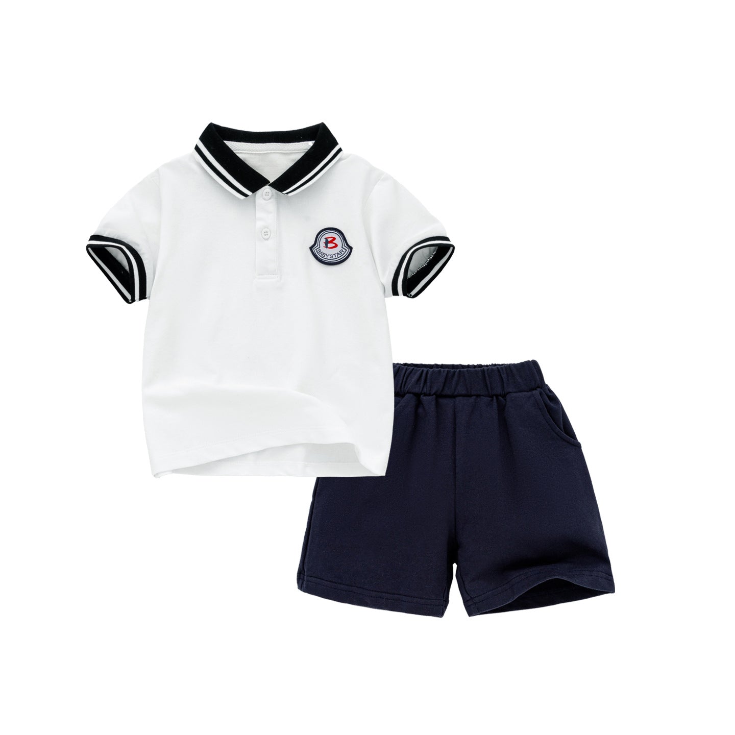 Children's Boys Summer Fashion Short-sleeved Clothes Cool Children's Suit