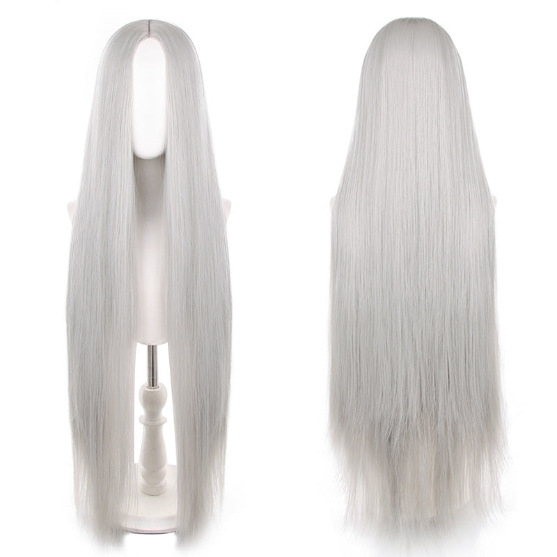 Mid-length Universal Long Straight Scalp Style Cos Wig