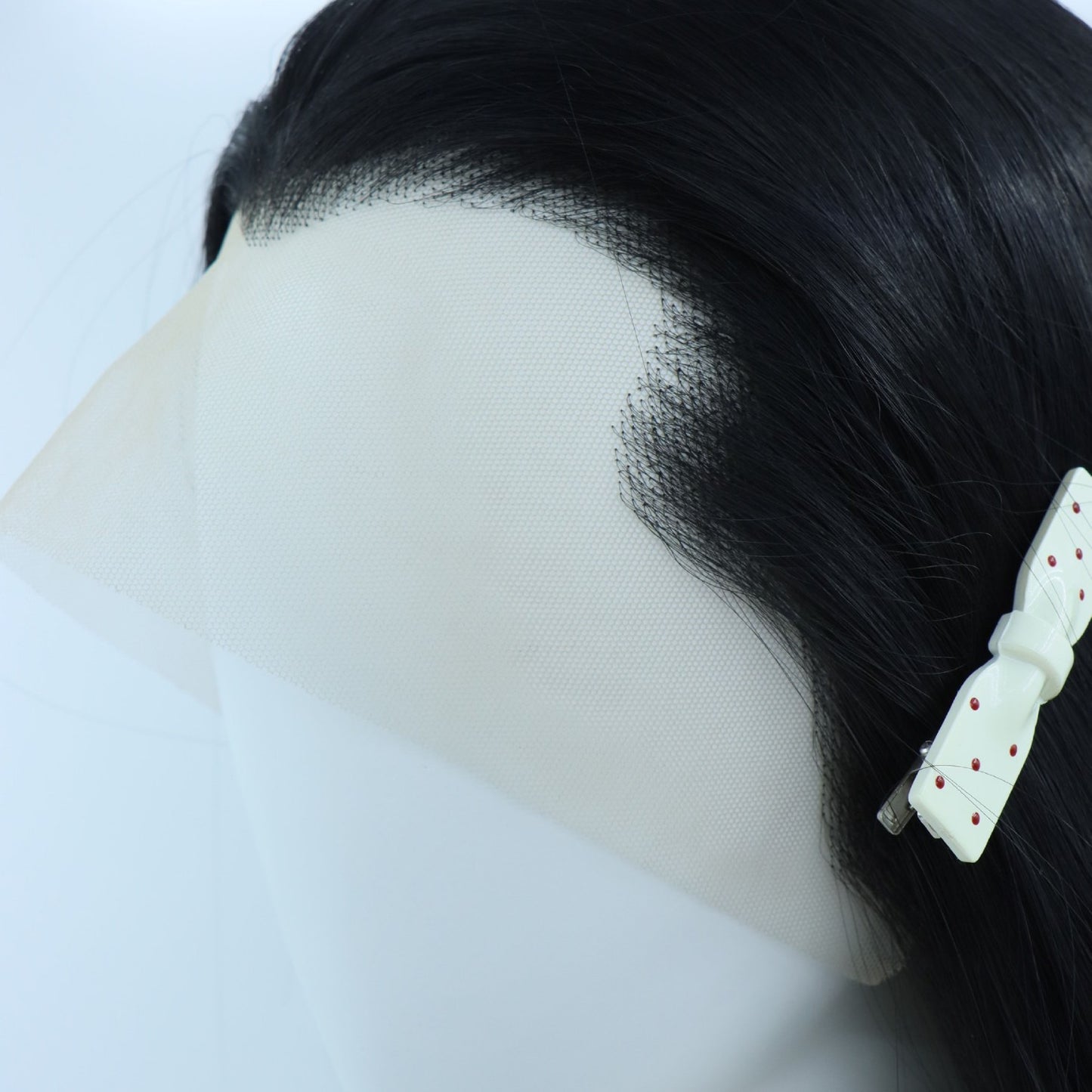 Men's Hand Crocheting Front Lace Beauty Pointed Long Straight Wig