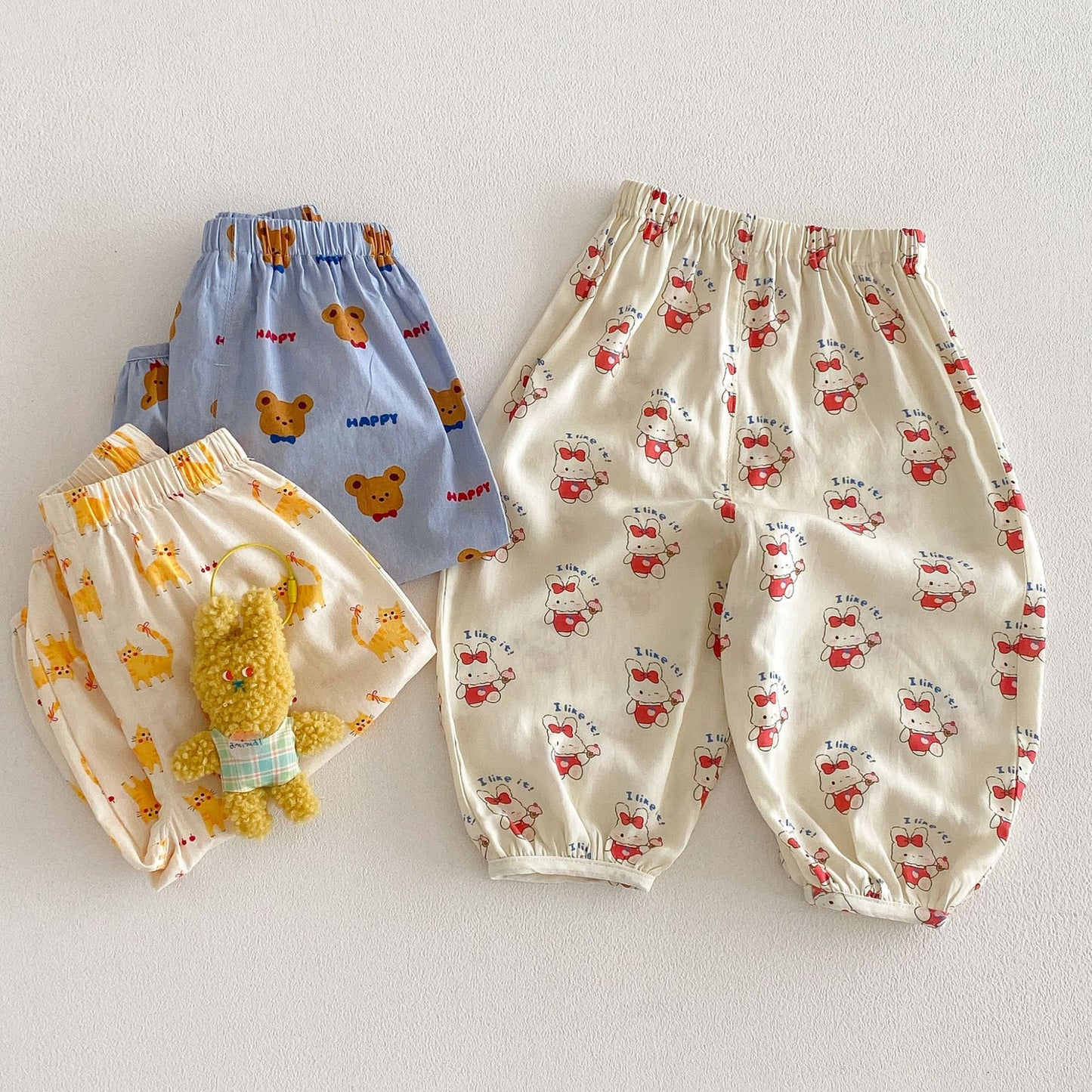 Cartoon Summer Anti Mosquito Cute Full Printed Rabbit Children's Pants