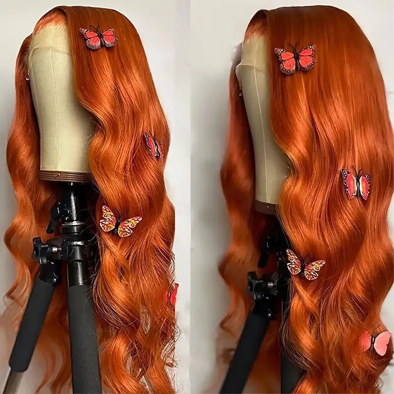 Women's Mid-length Curly Hair Big Wave Highlight Gradient Fashion Wig Long Curls