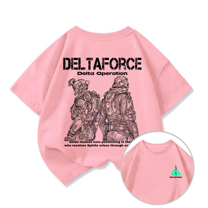 Related Short Sleeve Small Medium Large Male Female Clothes Half Children's T-shirt
