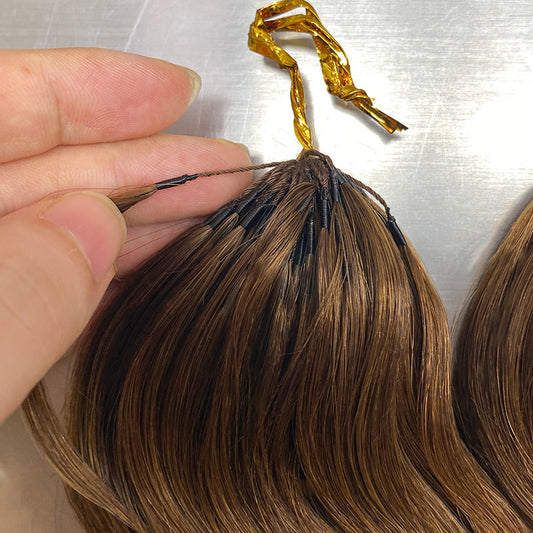 Casual Glamorous Crochet Extension Full Human Real Hair Wig