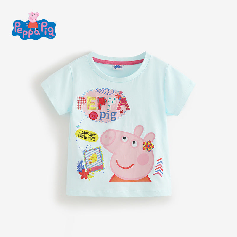 Children's Cotton Pig Page Summer Top Clothing Price Children's T-shirt