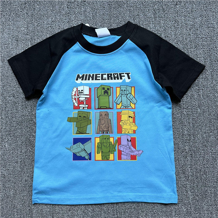 Children's Daily Order Summer My World Game Theme Children's T-shirt