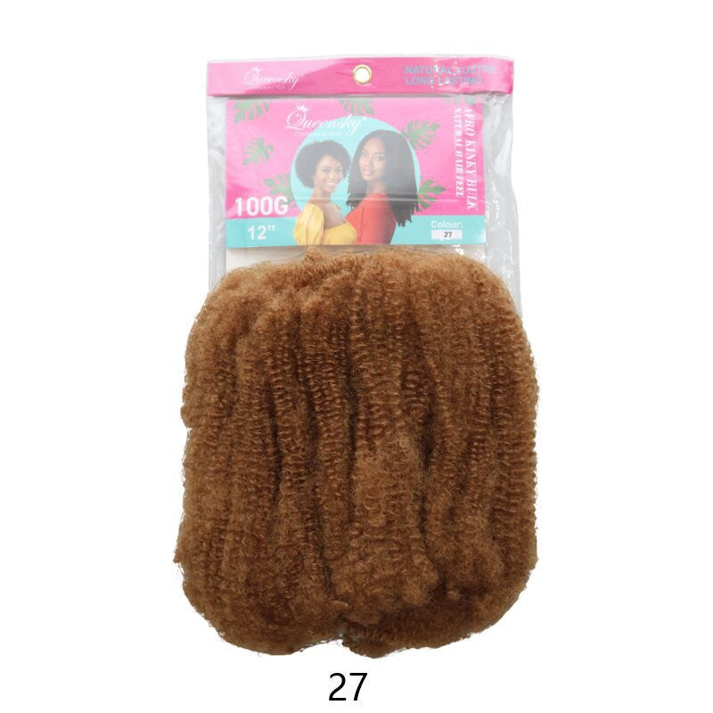 Inch African Caterpillar Dreadlocks Puffy Silk Wig Short Curly Hair