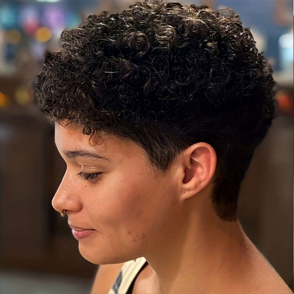 Comfortable Classic Elegant Human Set Cover Real Hair Wig