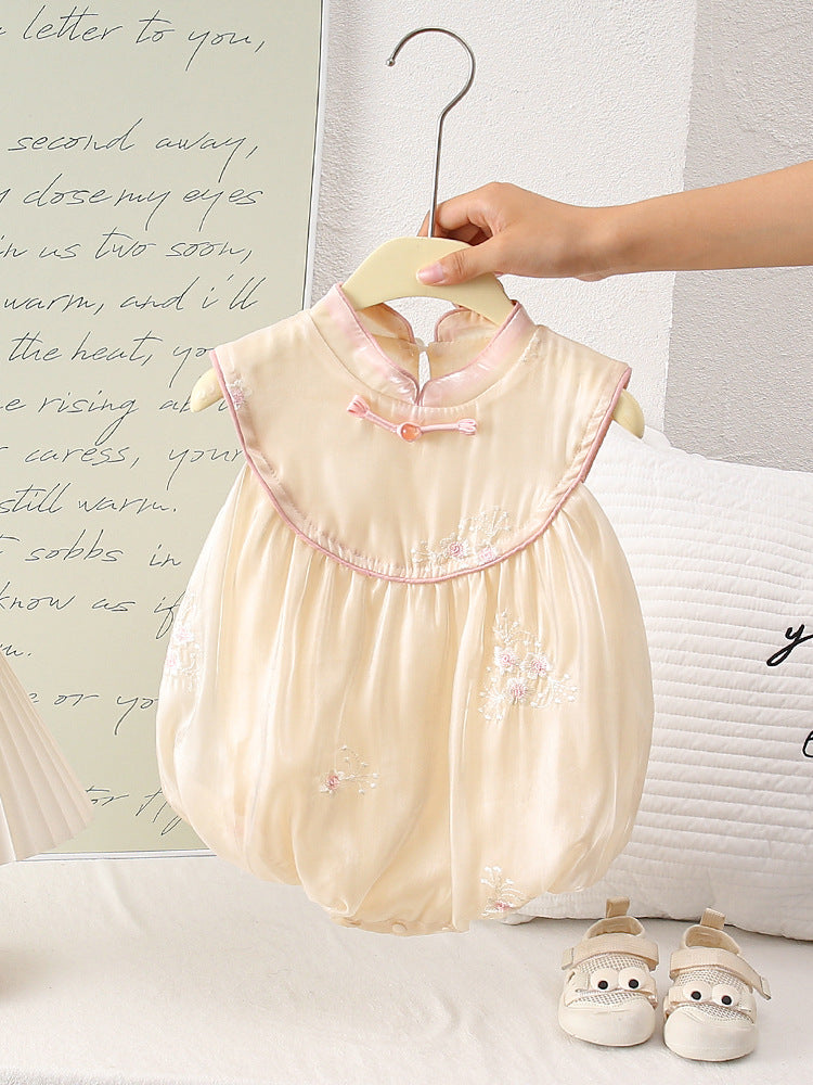 Summer Year Old National Style Clothes Jumpsuit Sleeveless Chinese Jumpsuit, Climbing Suit