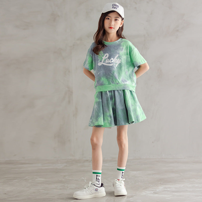 Children's Summer Sports Super Fashionable Clothing Little Printed Children's Suit