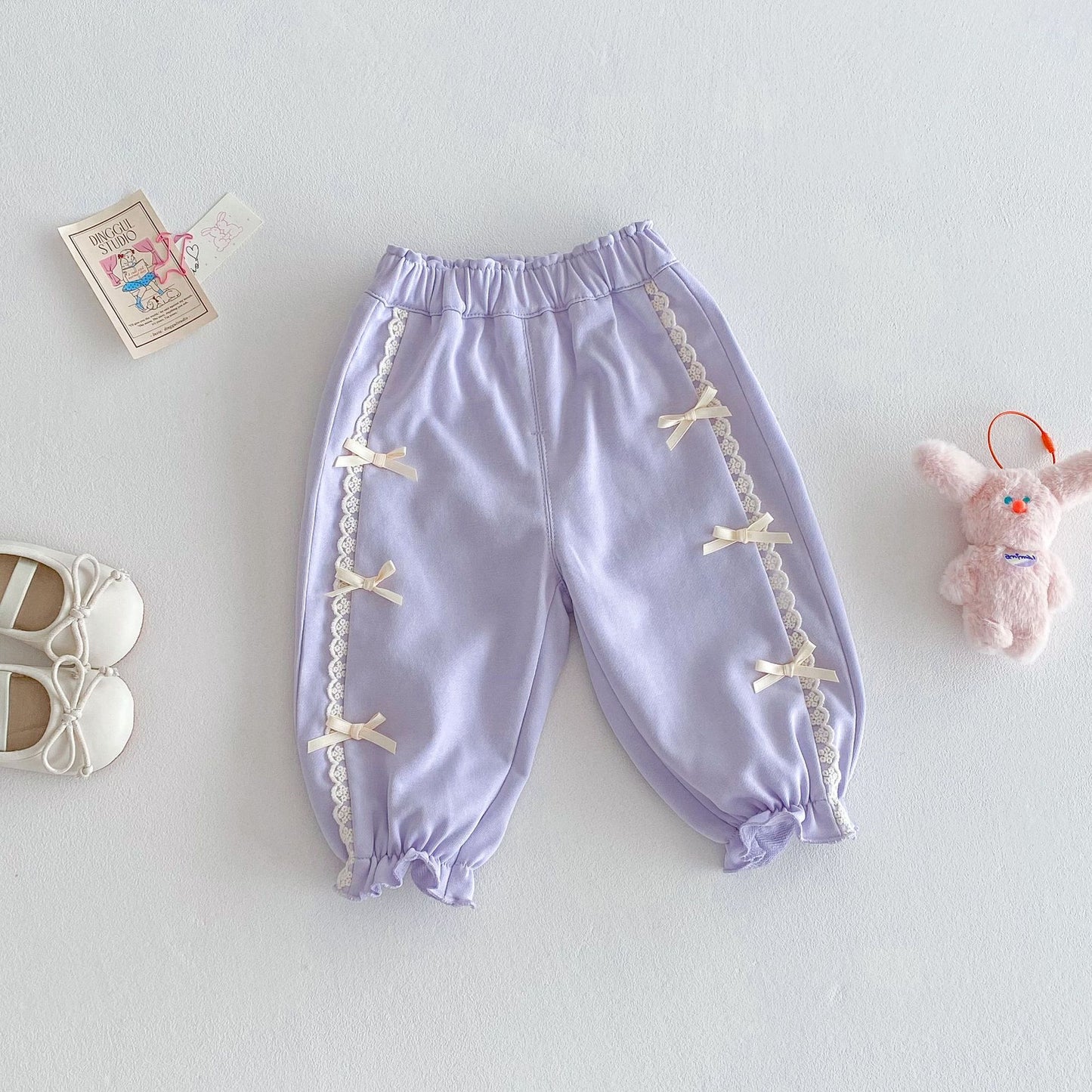 Children's Bloomers Small Left Right Spring Clothes Bow Children's Pants