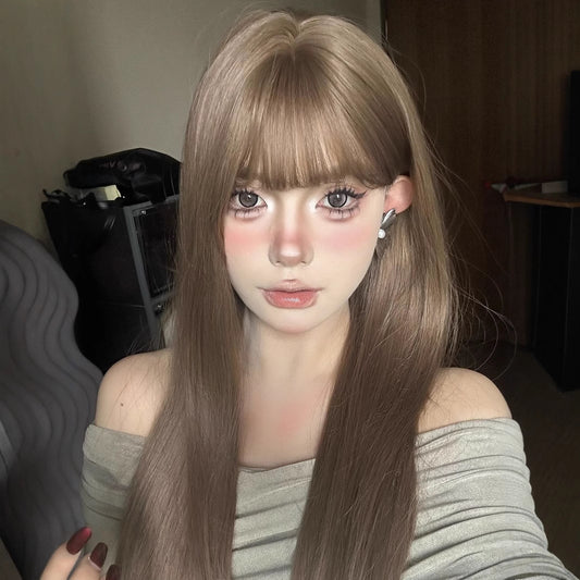 Women's Pure Desire To Show White Hair Long Straight Wig