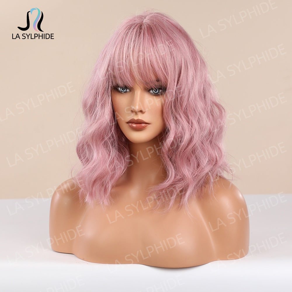 High Skull Top Best-selling Female Straight Bangs Short Wig Long Curls