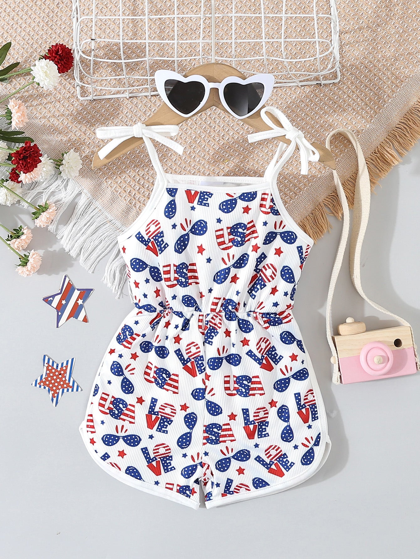 Summer Independent Day Jumpsuit Infant Comfortable Jumpsuit, Climbing Suit