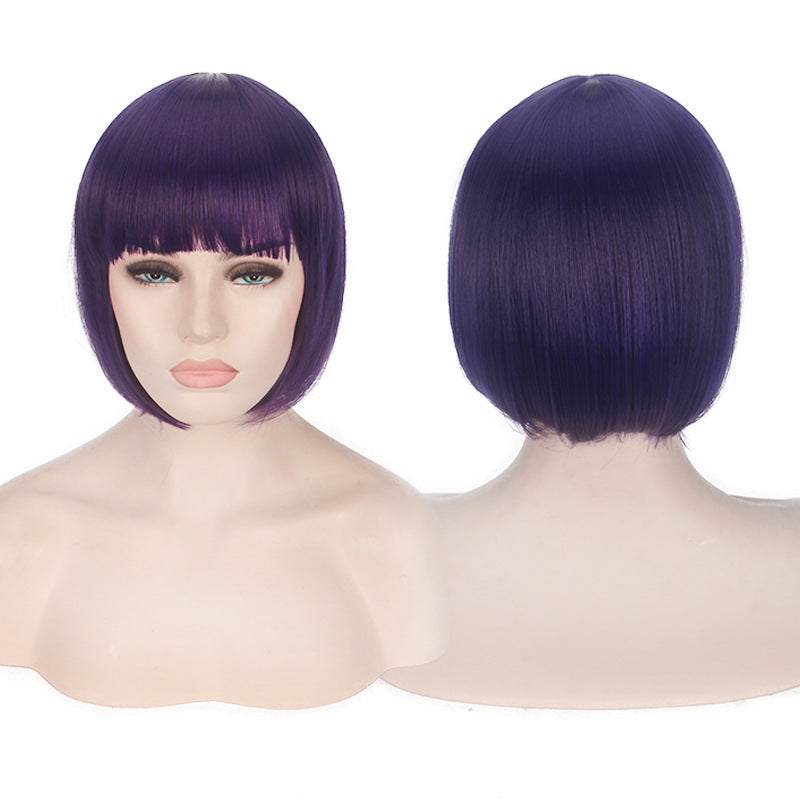 Women's Daily Color Sheath Short Shoulder Straight Cos Wig