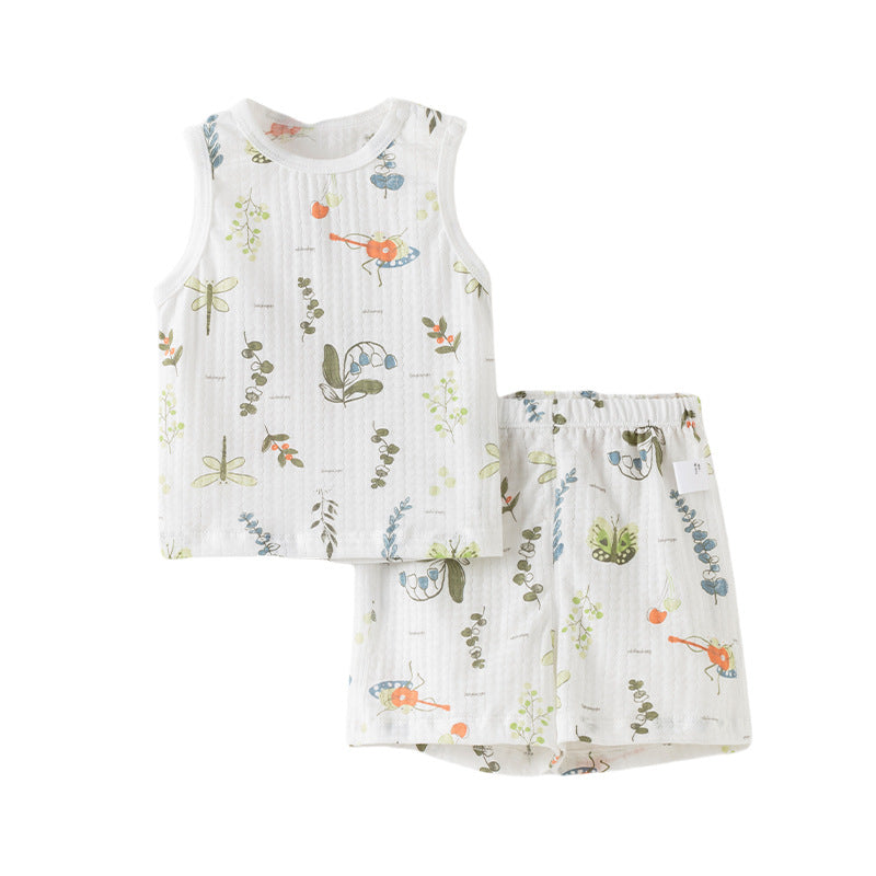 Pieces Summer Clothes For Babies Short Sleeve Shorts Two-piece Set Children's Suit