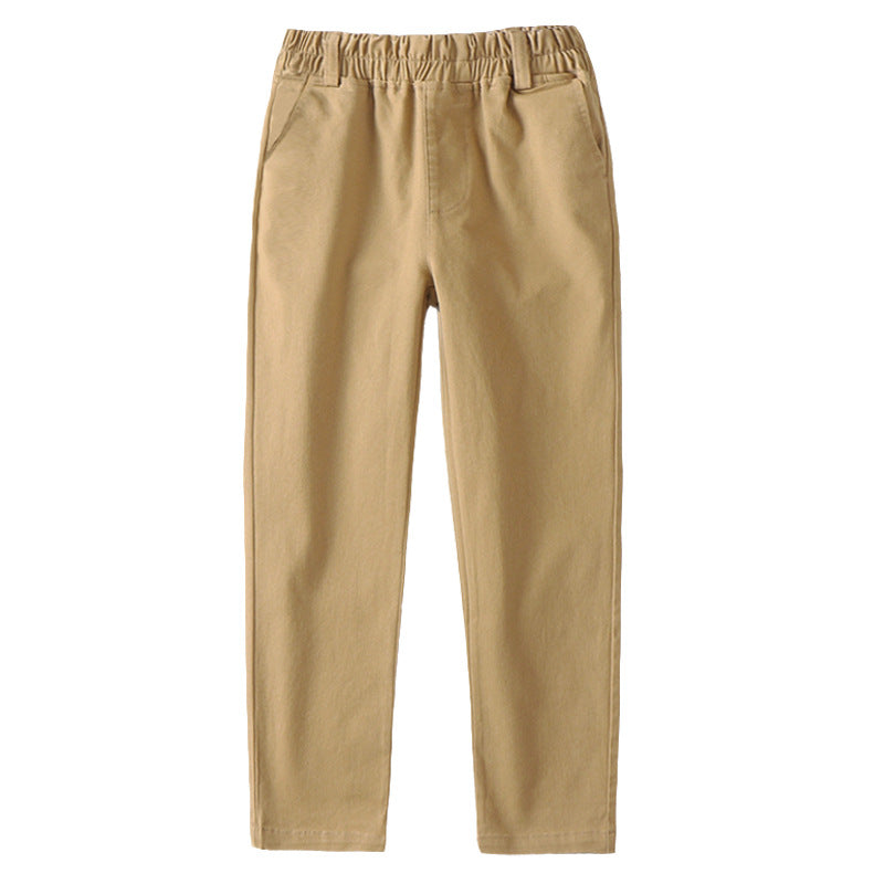 Children's Uniform Primary Secondary School Suit Boys Khaki Thick Dark Children's Pants