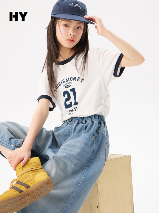Children's Clothing Cropped Jeans Summer Korean Style Children's Pants