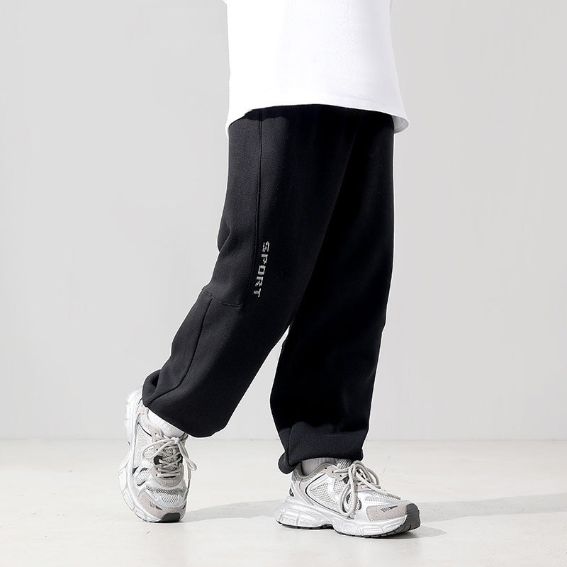Men's & Children's Crawler Korean Style Sports Trousers Middle Children's Pants