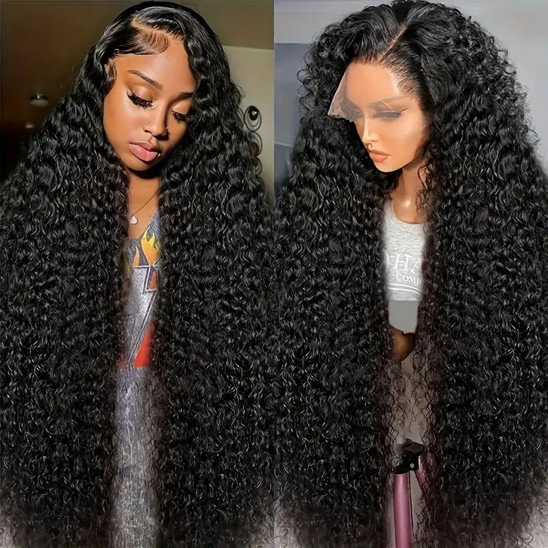 Lace Female African Wigs With Small Curly Hair Wig Long Curls
