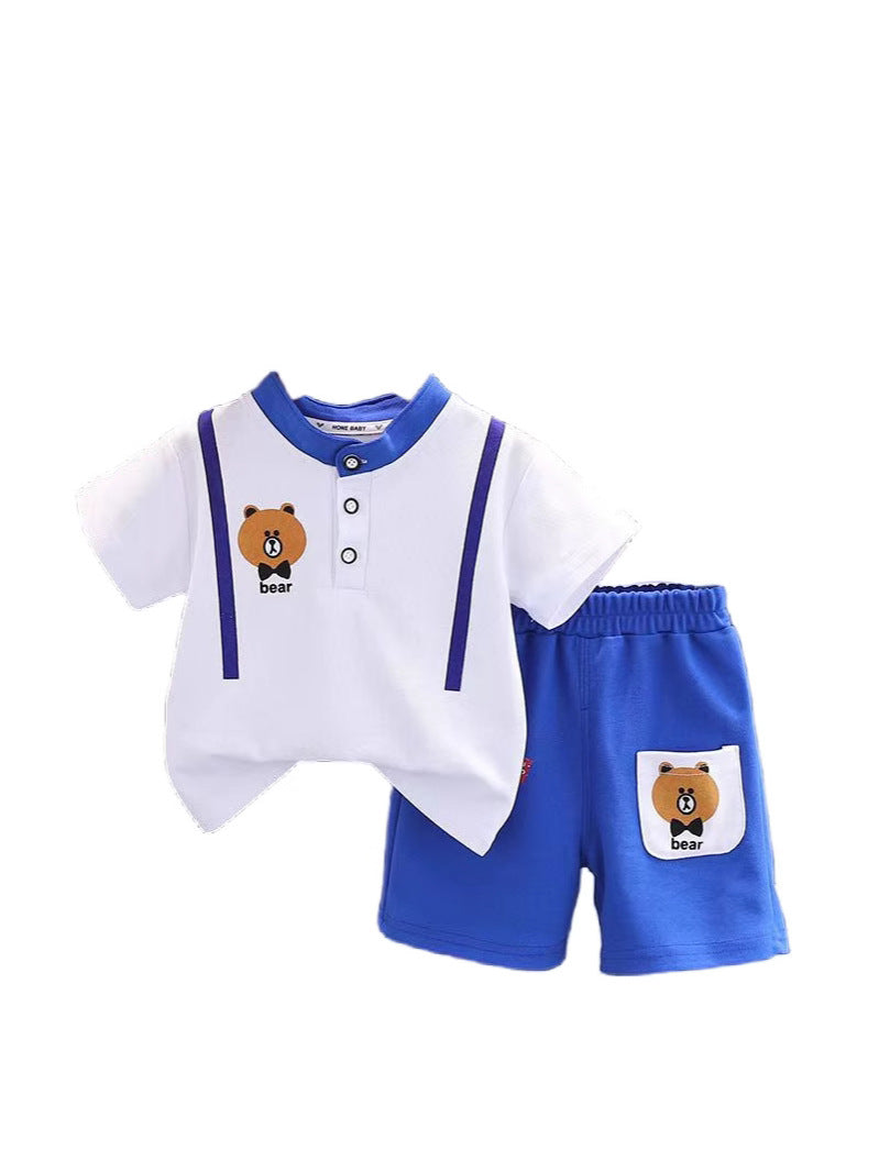 Children's Summer Casual Clothing Short-sleeved Sports Two-piece Children's Suit