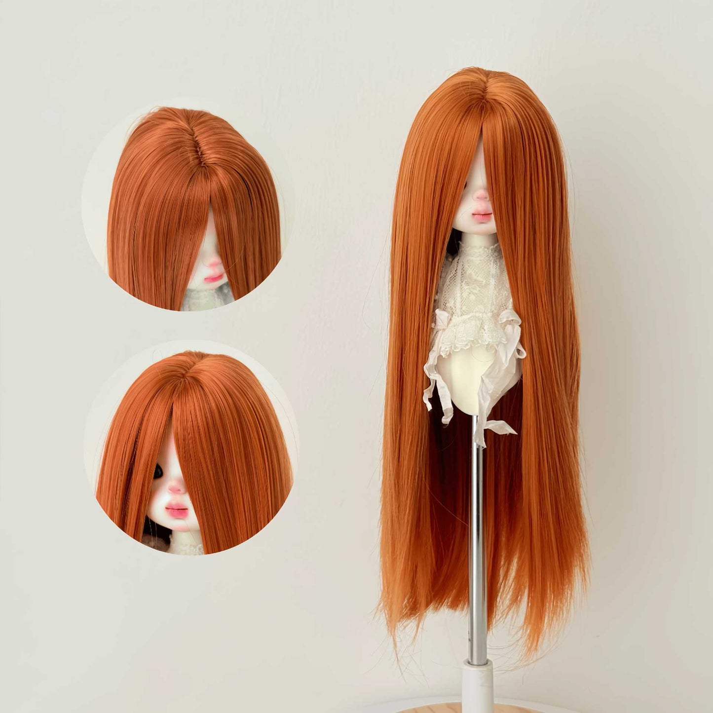 Points Soft Silk Long Straight Hair Cover Bangs Cos Wig