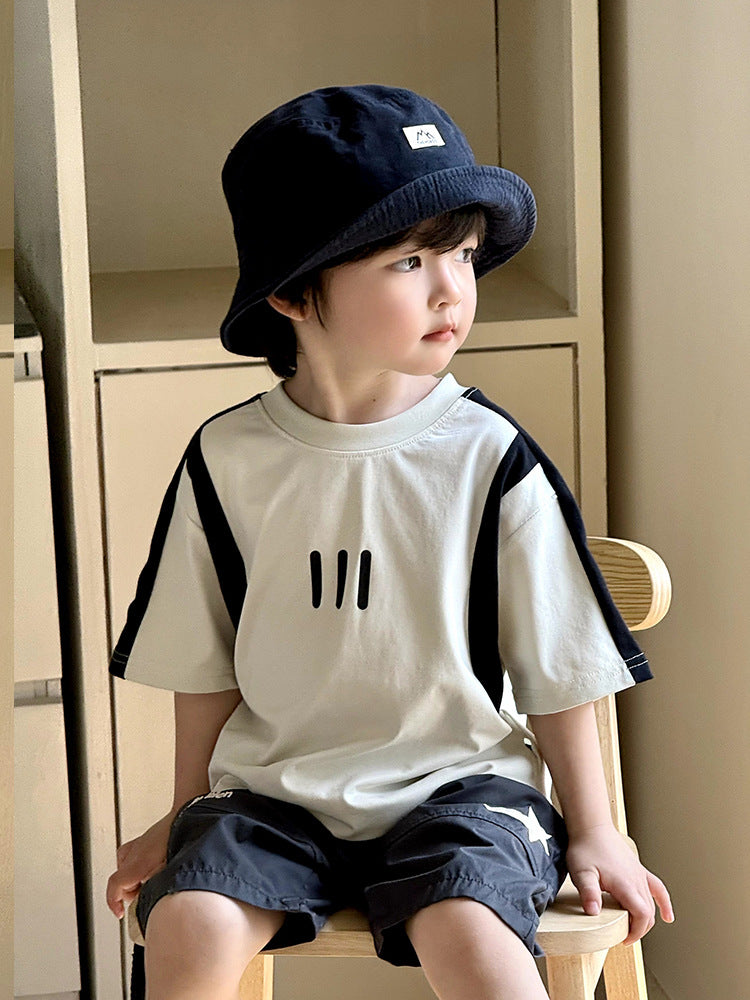 Children's Short-sleeved Summer Clothing Shirt Thin Type Half Sleeve Cool Children's T-shirt
