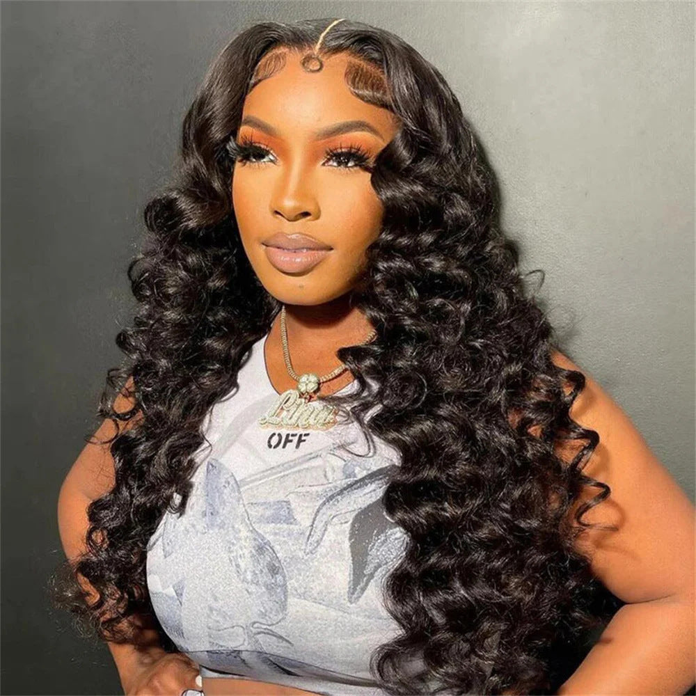 Wound Tube Medium Curly Hair Fiber Synthetic Wig Long Curls