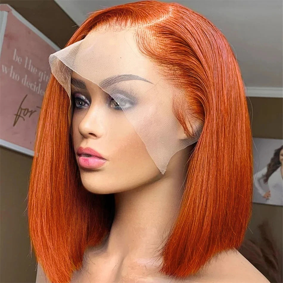 Popular Charming Straight Bob Brazilian Human Real Hair Wig