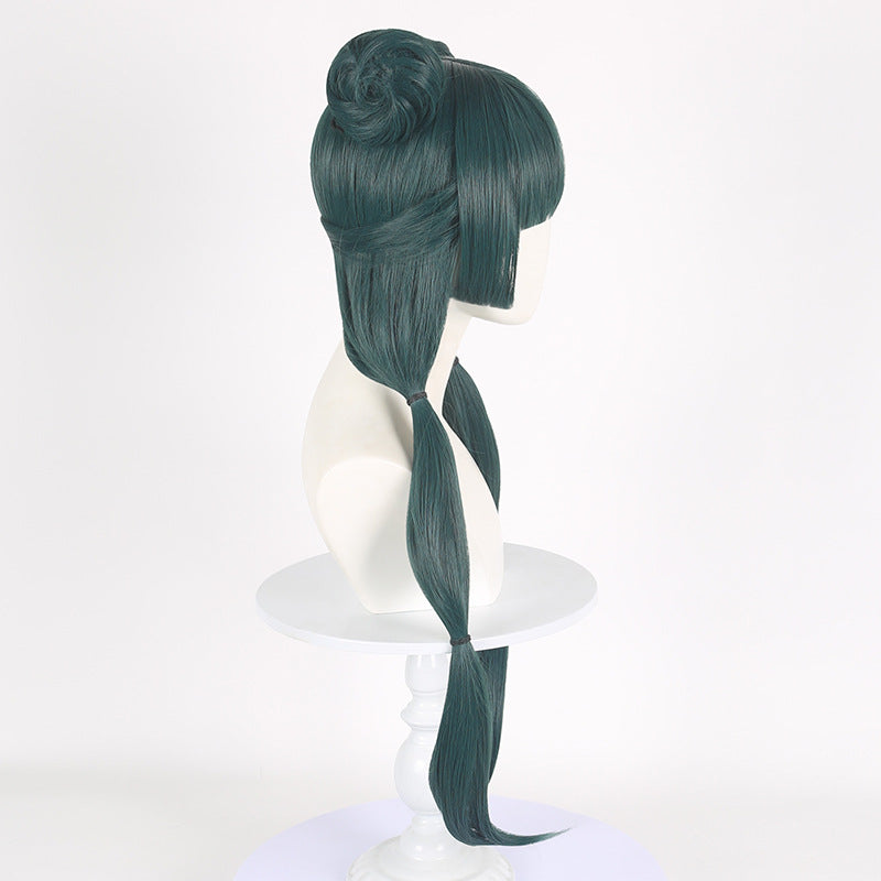 Medicine House Woolen Cat Dark Green Cos Wig