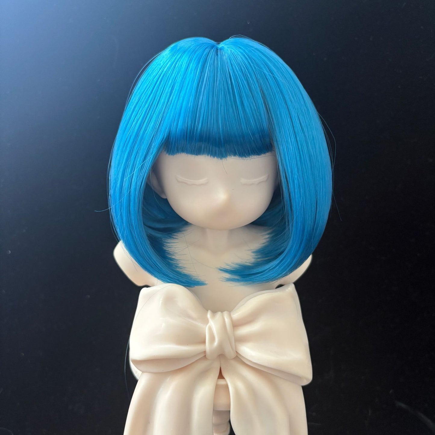 Doll Split Soft Silk Short Hair Straight Bangs Cos Wig