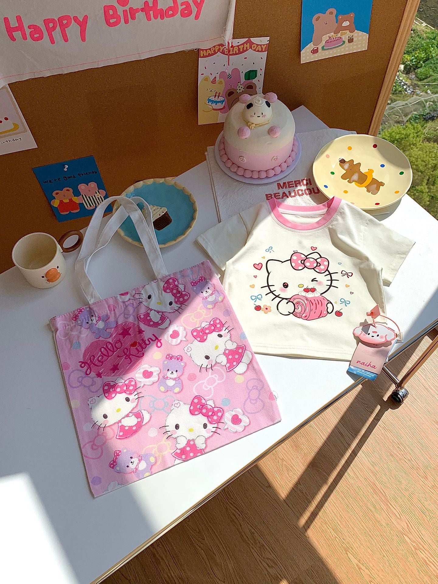 Children's Bag Summer Short Sleeve Cute Cartoon Printed Boys Korean Style Children's T-shirt