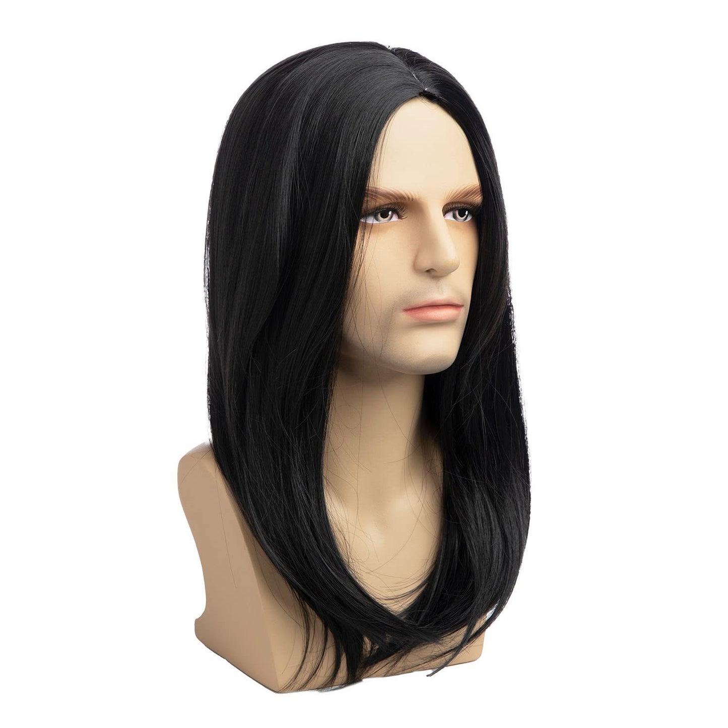 Men's Mid-length Straight Hair Fashion More Than Men's Wig
