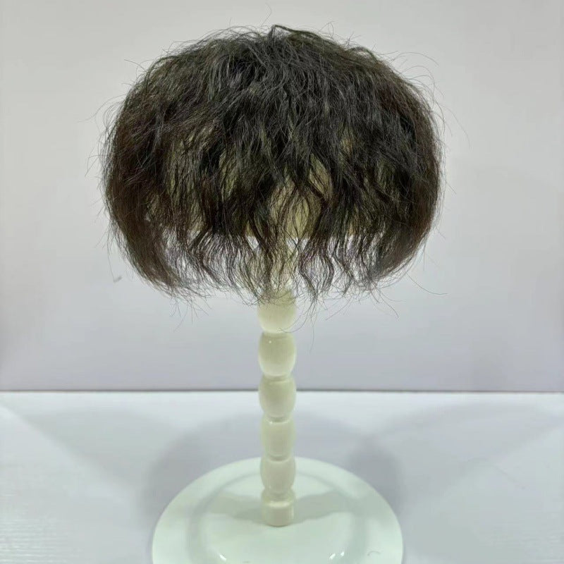 Short Volume Small Hair Piece Real Supplementing Corn Fluffy Simulation Wig