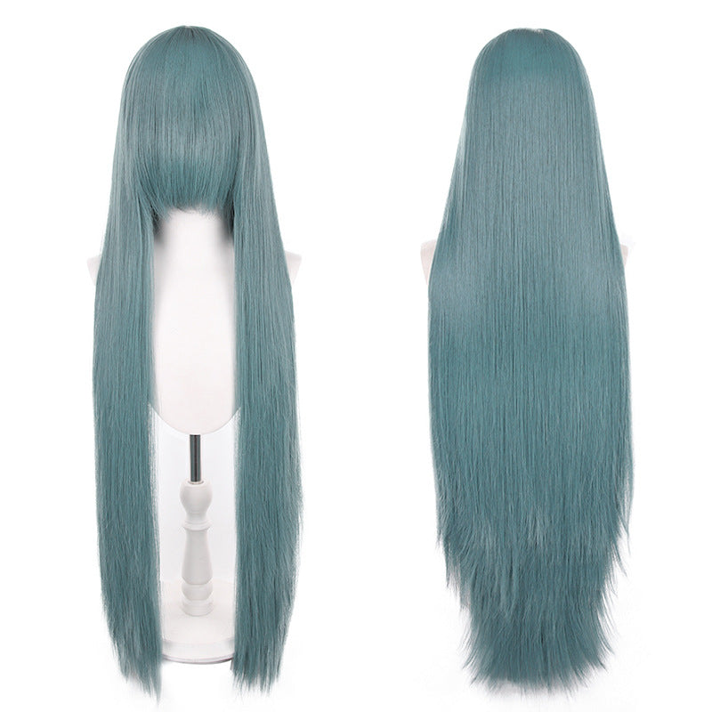 Mao Style Universal Scalp Head Long Bangs Cos Wig