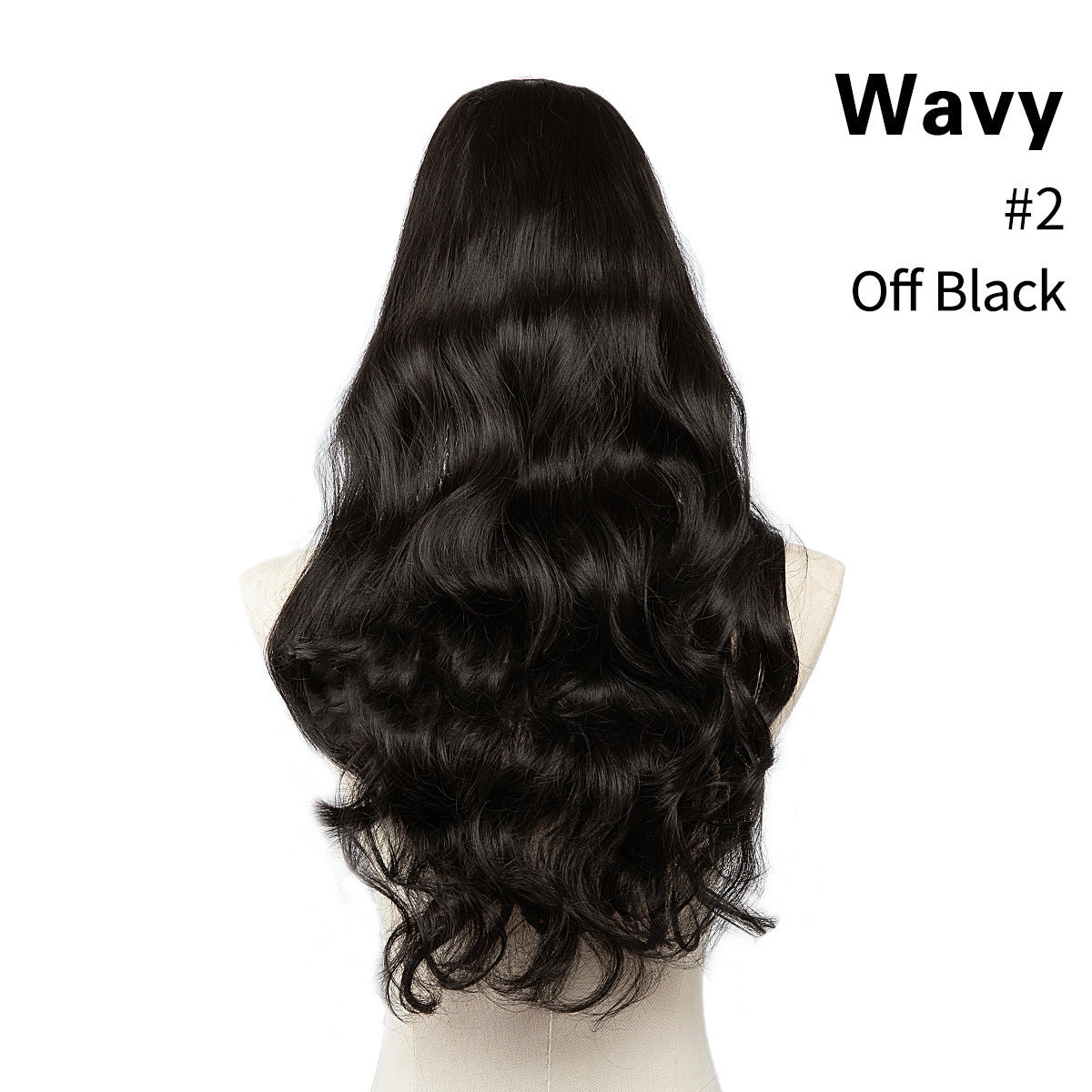 Female Long Curly Hair Big Wave Fluffy Natural U-shaped Wig