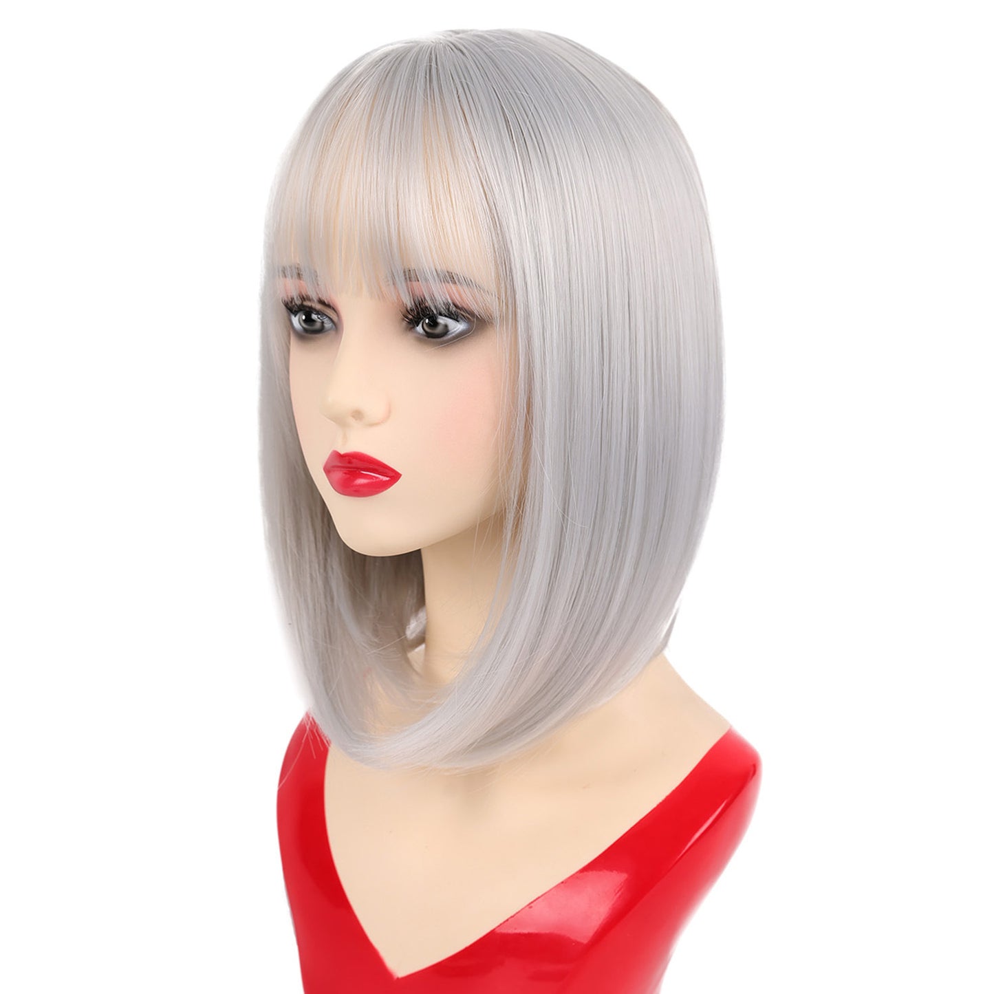 Whole Female Collarbone Length Haircut Wave Wig Short Straight Hair