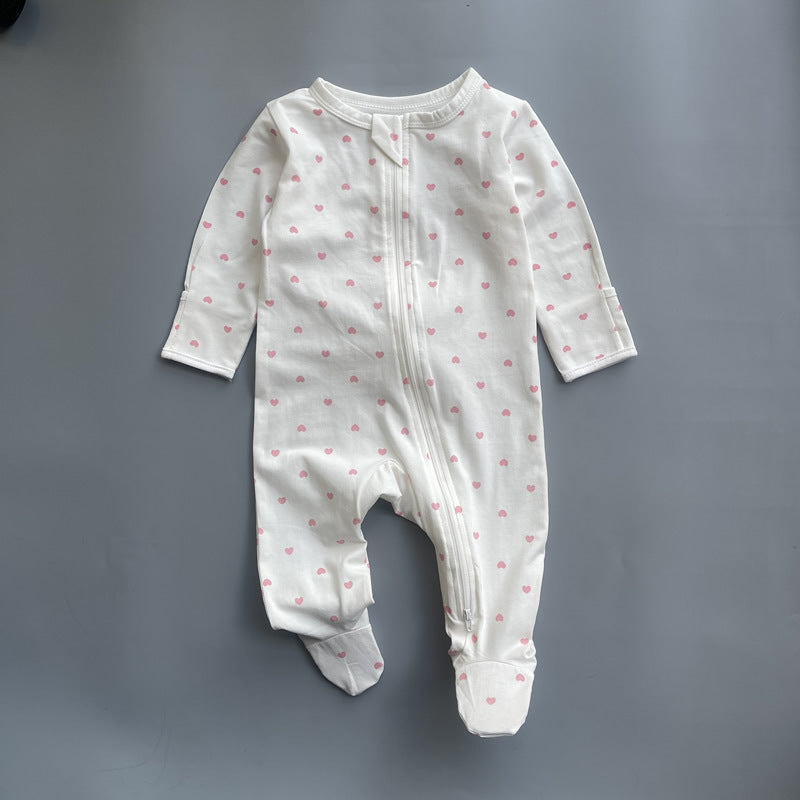 Class Two-way Zipper Romper Rompers Long Sleeve Bag Jumpsuit, Climbing Suit