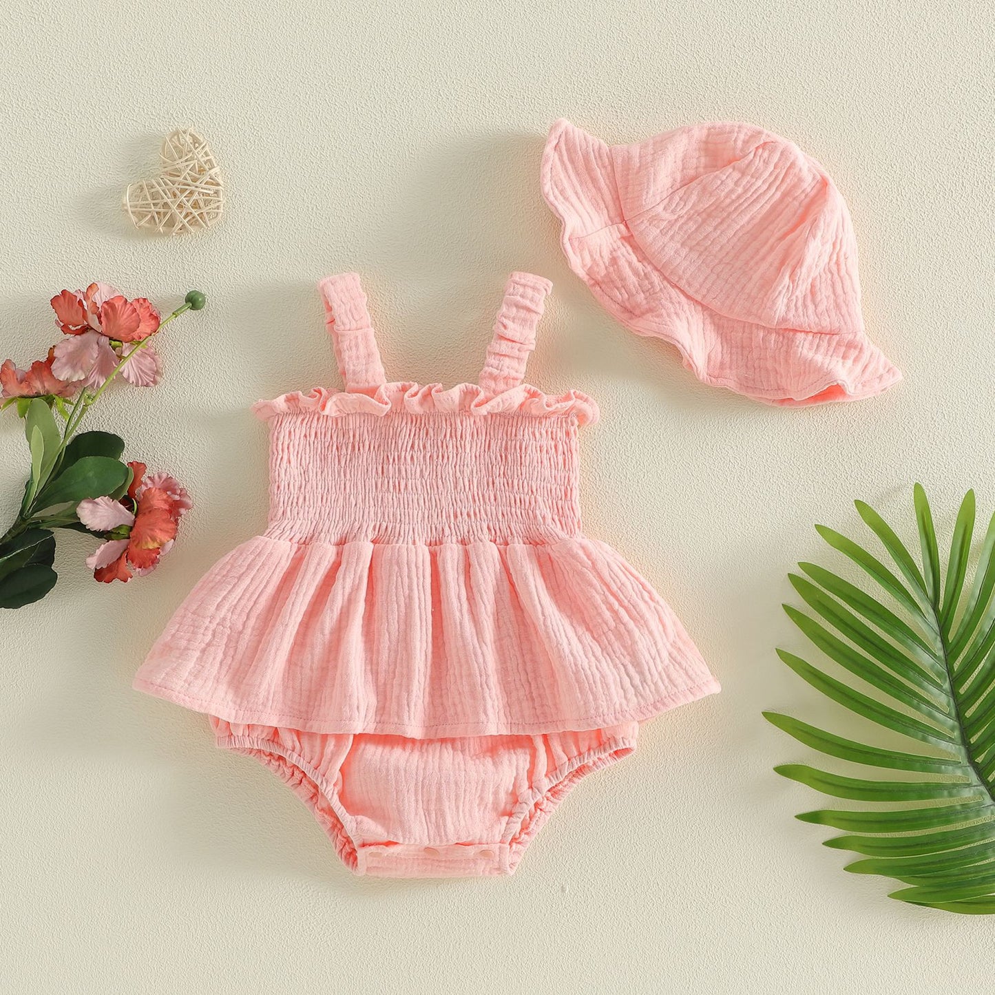 Summer Romper Sweet Floral Sling Triangle Jumpsuit, Climbing Suit