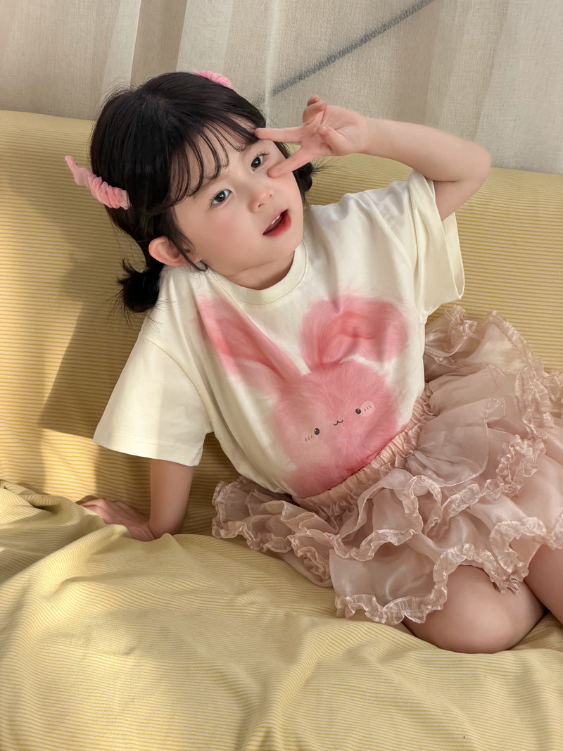 Children's Summer Clothing Cartoon Digital Printing Cute Children's T-shirt