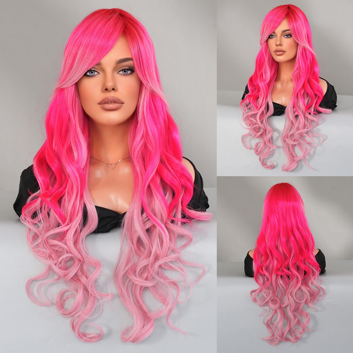 Barbie Long Curly Hair Bangs High Quality Cos Wig