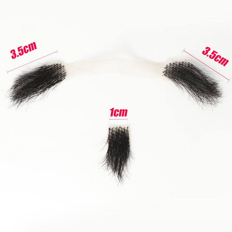 Men's Film Television Makeup Beard Props Real Human Hair Simulation Tin Other Wig