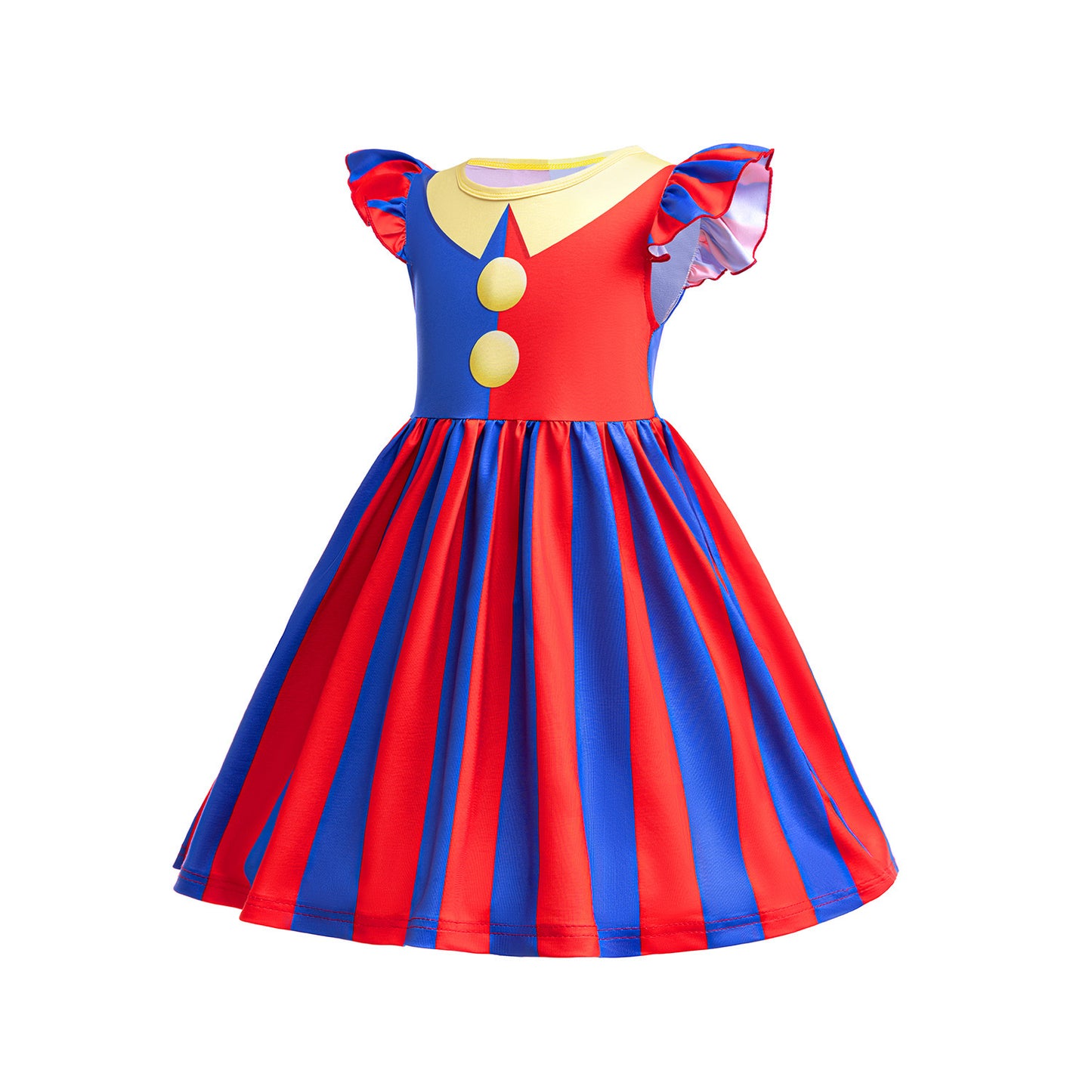 Magical Digital Circus Halloween Performance Clown Children's Dress