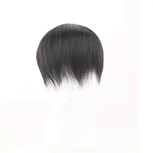 Men's Piece Real Hand Woven Biological Edge Simulation Men's Wig