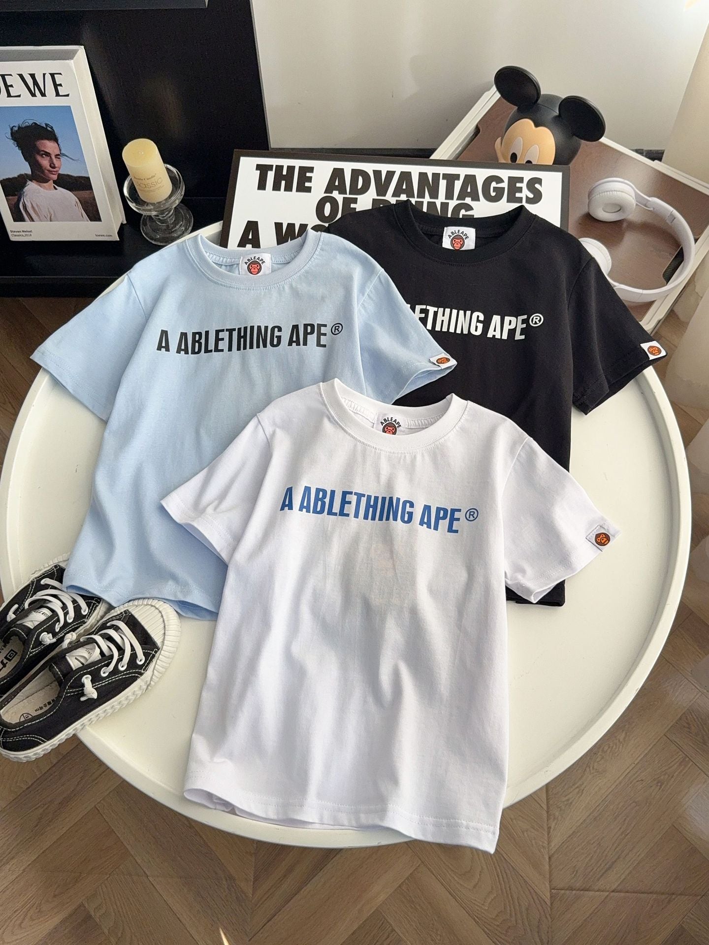 Children's Casual Summer Letter Print Trendy Loose Children's T-shirt